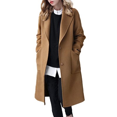 Wool Coat Outfit Ladies Brown Trench Coat Women's Fashion