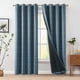 thumbnail image 2 of Cortinas Jinchan Blackout de 90 pulgadas de largo, estilo bohemio, blanco/azul, geométricas, 2 of 7