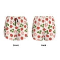 thumbnail image 6 of Sigee Strawberries And Leaf for Women's Athletic Shorts High Waisted Running Shorts Pocket Sporty Short Gym Elastic Workout ShortsX-Large, 6 of 9