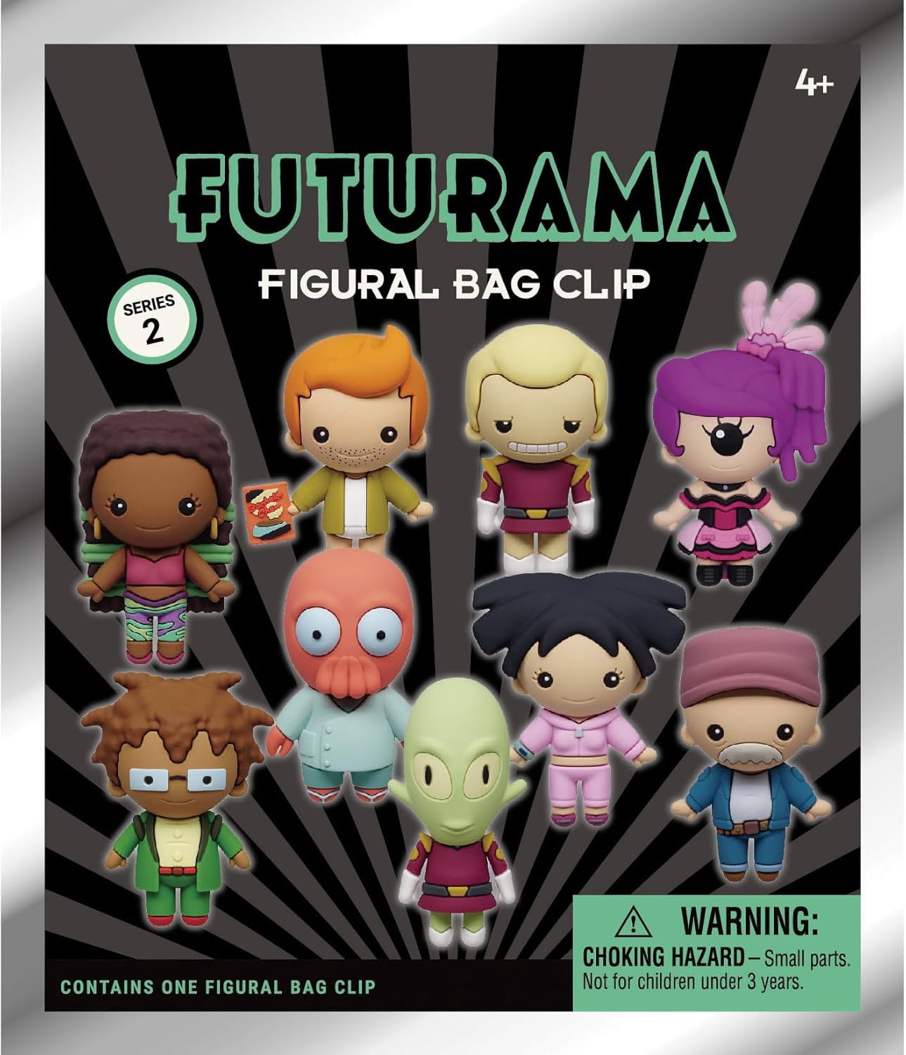 3D Figural Bag Clip Wednesday Series 2 Mystery Pack (1 RANDOM