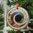 thumbnail image 2 of Ornament Window Hanging, Black and White Gold Vortex Suncatcher for Doors Window Home Abstract Conch Sun Catchers Decor Mother's Day Birthday Gifts for Women, Men Mom, 2025,, 2 of 5