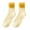 Yellow, variant on Dyfzdhu 1 Pair Of Women Casual Animal Print Cotton Pattern Lady Socks Tube Comfortable Socks