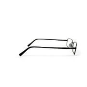 EasyTwist TurboFlex Mens ET841 Rectangular Prescription Eyeglasses with Case, Black