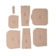 thumbnail image 4 of Plantilla de Cuero, Plantilla Acrílica Vida Larga Vida de Corte Precisa Aplicacia Amplia Aplicacia para Artesanía de Bricolaje para Bolsas de Cuero para Regalo, 4 of 7