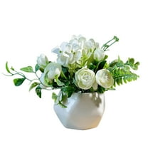 Liquidation Pallets! Potted Plants Artificial Plants With Vase Artificial Leaves In Pots Mini Green Faux Potted Plants For Desktop Greeny Home Decor