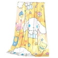 Sanrio Cinnamoroll,Hello Kitty ,Melody,Kuromi Bare Home Fleece Blanket
