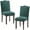Green, variant on AFO Dining Chairs Set of 2, Upholstered Parsons Kitchen Chairs with Nailhead Trim and Wood Legs, Beige