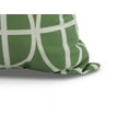 thumbnail image 2 of 26 x 26 inch, Ovals and Stripes Geometric Print Pillow, Green, 2 of 2