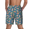 thumbnail image 2 of Lsque Mens Swim Trunks Corgi with Flowers Pattern - Bathing Suit Compression Liner - Beach Swim Shorts Swimwear - (S-3XL) - Stretch Quick Dry -XX-Large, 2 of 9