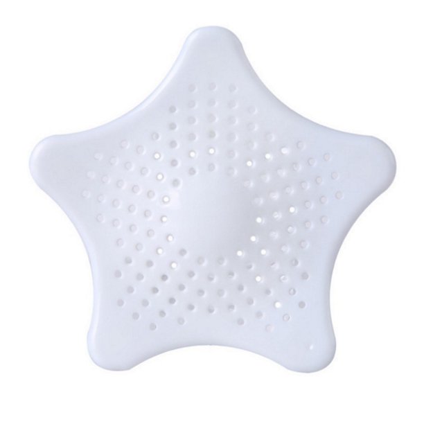 Colador de silicona para fregadero, colador de pelo de ducha, colador de residuos de ba?o y ducha de estrella de mar, para desagüe de ducha, para atrapar pelo y suciedad, tope de fregadero LingWen 1327533385077