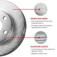 thumbnail image 3 of Front Kit Brake Rotors For 2014-2021 Cadillac CT5, CT6, CTS, Chevrolet Camaro, 3 of 4