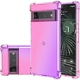 thumbnail image 1 of KOMI Case for Pixel 6 Pro Case,Pixel 6 XL Cute Case Girls, Gradient Slim Anti Scratch Soft TPU Phone Cover Shockproof Protective Case for Google Pixel 6 Pro (Pink/Purple), 1 of 5