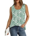 thumbnail image 7 of Juslio Womens Tank Tops Plus Size Summer Crew Neck Tank Tops Solid, Color Loose Breathable Tank Top, 7 of 7