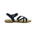 thumbnail image 3 of Women's Journee Collection Vasek Flat Thong Sandal Blue Faux Leather 6.5 M, 3 of 7