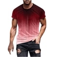 thumbnail image 2 of Qertyioot T-shirt à Manches Courtes Imprimé pour Hommes Col Rond Mode Décontractée Manches Courtes Liquidation, 2 of 5