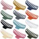 thumbnail image 1 of Paquete de 12 pinzas para el cabello, pinzas para el cabello grandes de 4,3 pulgadas, pasadores elegantes en 12 colores para mujeres, 1 of 5