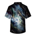 thumbnail image 3 of Men's Short Sleeve V Neck Print Chest Pocket Carer Top 2XL, 3 of 3