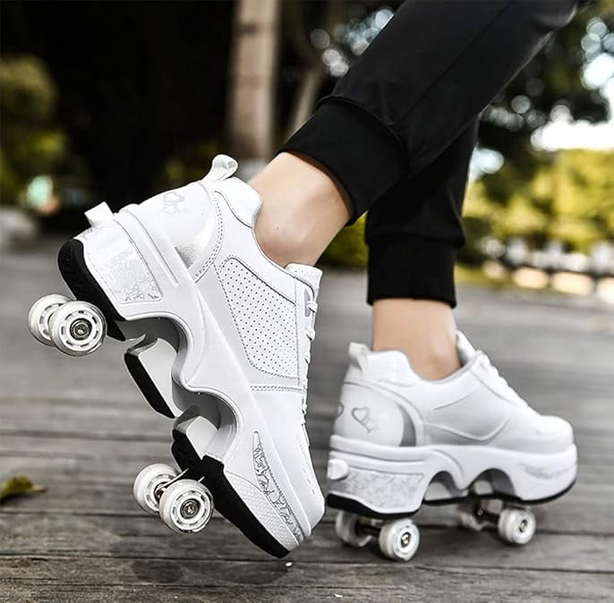 Patins à Roulettes Chaussures de Déformation Automatique avec