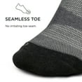 thumbnail image 4 of Feetures Elite Max Cushion Quarter Sock- Athletic Running Socks for Men & Women, Targeted Compression, Moisture Wicking - L, Gray (1 Pair), 4 of 5