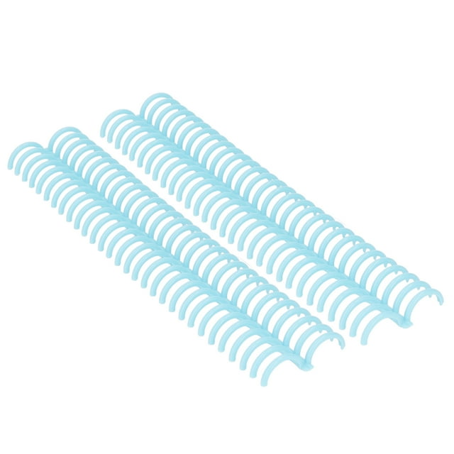 Binding Comb, Reusable Plastic Binding Rings 30 Holes For Student For School Transparent Blue