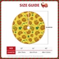 thumbnail image 2 of Fotbe Floral Sunflowers Pattern Christmas Tree Skirt, Tree Skirts Plush Christmas Decorations, Christmas Tree Skirts Xmas Decorations Holiday Party Decor-30", 2 of 6
