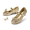 Gold, variant on PATPAT Girls Mary Jane Dress Shoes Glitter Sequins Rhinestones Bow Low Heel Princess Shoes with Butterfly Hair Clips
