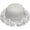 White, variant on Crochet Hat Knitted Bucket Hats Solid Color Fashion Ruffled Brim Floopy Bucket Hat for Women