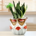 thumbnail image 4 of Gallickan Abstract Face Planters Pots, Face Flower Pot with Drainage, Unique Head Planter for Indoor Plants, Resin Pots for Outdoor Garden Home Decor, White, 4 of 6