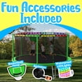thumbnail image 6 of YORIN Trampolines Outdoor with Sprinkler and Lights, 1000LBS 10FT Trampoline for Kids and Adults, Backyard Heavy Duty Trampoline with Enclosure Net, Basketball Hoop, Ladder, Birthday Gift, 6 of 8