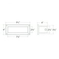thumbnail image 2 of WAC Lighting Endurance 1-Light LED Contemporary Aluminum Brick Light in Black, 2 of 2