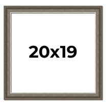 20x19 Frame Brown Solid Wood Picture Frame | 1.75 Inch Moulding Width | Austin Frame Complete with