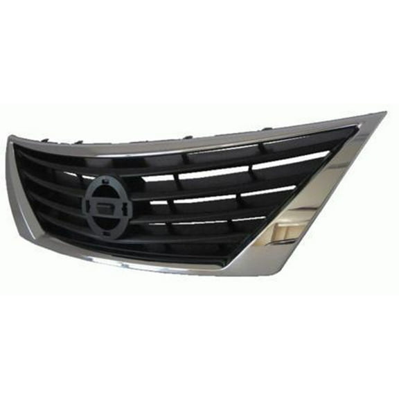 KAI New OEM Replacement Front Grille, Fits 2012-2014 Nissan Versa Sedan