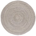 thumbnail image 2 of SAFAVIEH Braided Calvin Transitional Cotton Reversible Area Rug, Light Gray, 10' x 10' Round, 2 of 11