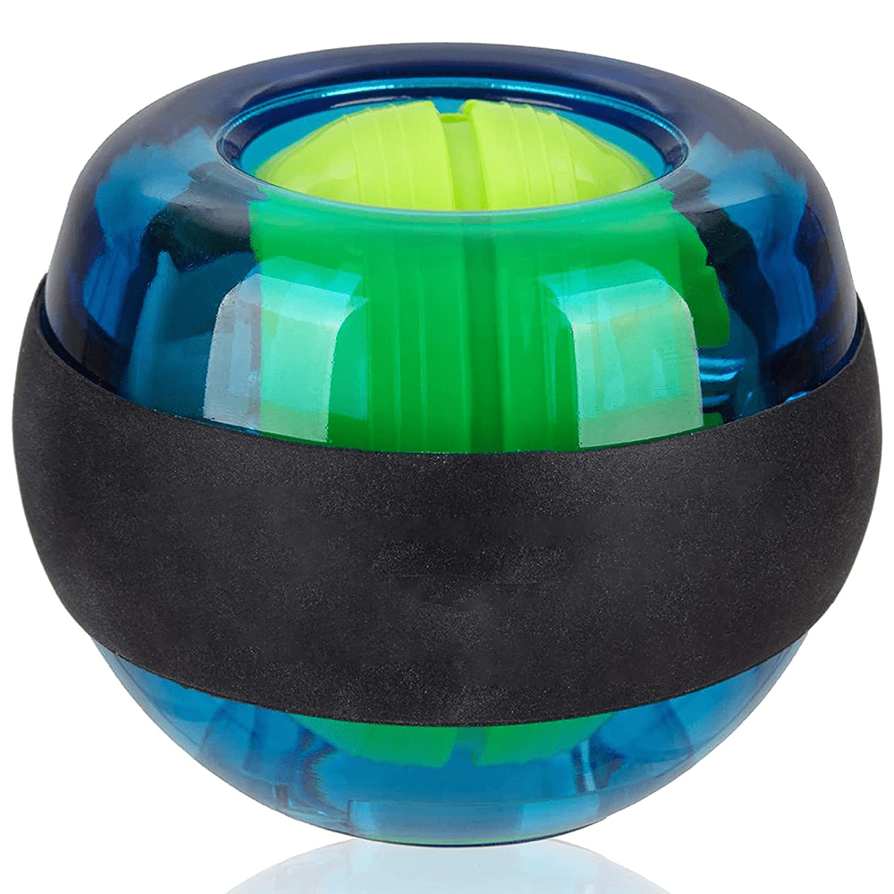 Chlua Metal Core Wrist Exerciser Wrist Strengthener Gyro Ball With Led Light Blue