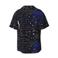 thumbnail image 2 of KLL Physical Formulas Print Men's Shirt Short Sleeve Button Down Summer Cuba Beach Shirts- 4X-Large, 2 of 7