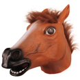 thumbnail image 1 of Máscara de cabeza de caballo MOLEZU para adulto, disfraz de animal de látex marrón, 1 of 8