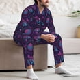 thumbnail image 7 of Sikiie Purple Dreamcatcher1 Mens Pajama Set, Soft Warm Long Sleeve Sleepwear, Cozy Button-Down Pjs for Men-XX-Large, 7 of 7