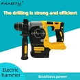 thumbnail image 4 of FAAOTU Brushless Rechargeable Rotary Hammer drill Cordless  Demolition Chipping Metal Concrete Breaker Jackhammer(no battery), 4 of 6