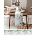 thumbnail image 4 of Table Runner 70 Inches Long for Kitchen Dining, Eucalyptus Leaves Dresser Scarf Farmhouse, Dining Table Decorations for Wedding/Parties, Spring Botanical Pastoral Watercolor 13 x 70 In, 4 of 9