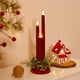 thumbnail image 5 of Xihbxyly Vela de Simulación Navideña, Luz Nocturna Led Decorativa, Efecto de Luz Cálida, Ambiente Festivo, Diseño Seguro y de Bajo Consumo, Ideal para Mesa y Repisa de Chimenea, Color Rojo, Plateado, 5 of 6
