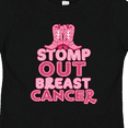 thumbnail image 4 of Inktastic Stomp Out Breast Cancer with Pink Cowgirl Boots Boys or Girls Toddler T-Shirt, 4 of 5
