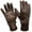 Brown, variant on Leather A-10 Style Flyer's Gloves with Fleece Lining, US Air Force Flight Glove, Flying Gear, Black, Size Large