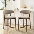 thumbnail image 5 of MALOL Wood Bar Stools, Mid-Century Counter Height Chairs for Kitchen Island, Dining Room– Camel, 5 of 28