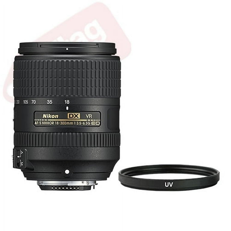Nikon Zoom 18-300mm f/3.5-6.3G ED VR AF-S DX Nikkor Lens + Multi