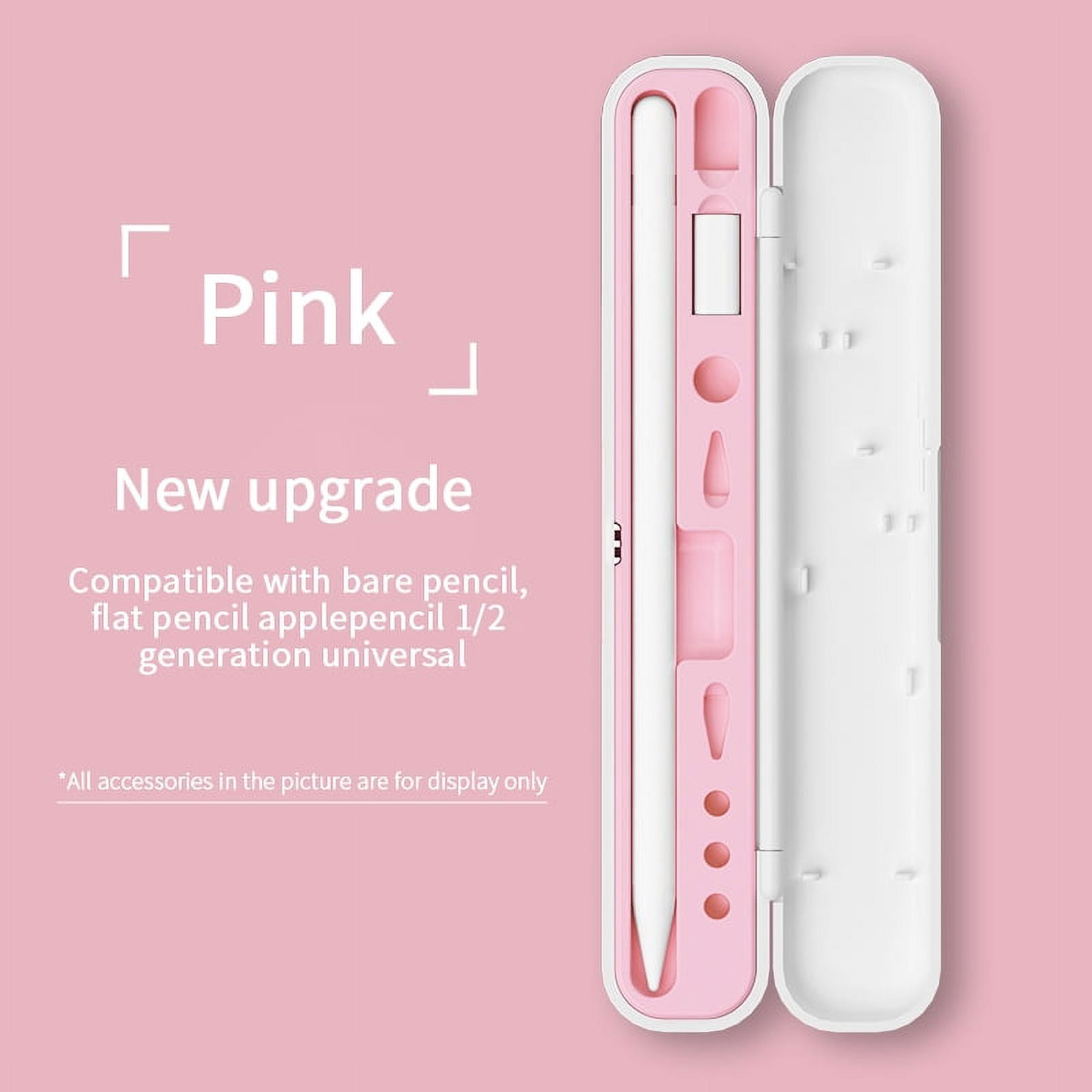 Pencil Case For Apple Pencil 2nd Generation And 1st Gen Pencil Holder Storage Box Design For iPad Pencil Tips Accessories Unisex Pink