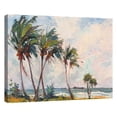 thumbnail image 4 of Masterpiece Art Gallery Six Palm Trees by the Sea by Richard A. Rogers Canvas Art Print 22" x 28", 4 of 4