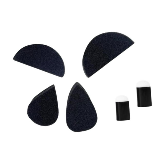 6 esponjas para pintar el rostro, esponjas suaves para pintar el cuerpo para festivales de Halloween Negro