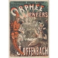 thumbnail image 2 of Jules Chéret 11x14 Black Ornate Wood Framed Double Matted Museum Art Print Titled: Orpheus in Hell (1878), 2 of 5