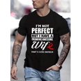 thumbnail image 1 of Letter printed T-shirt men's casual style summer and autumn slightly elastic round neck T-shirt Tee For Adult, Men, Women, Teen, Teenager, Adolescent,Youth, 1 of 6