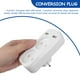 thumbnail image 4 of Adaptador de corriente europeo con enchufe doble y doble USB. Regleta de enchufes. Enchufe UE., 4 of 8